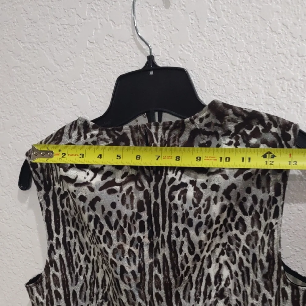 DONNAKARAN New York Leopard Print Sleeveless Dress - Picture 8 of 14